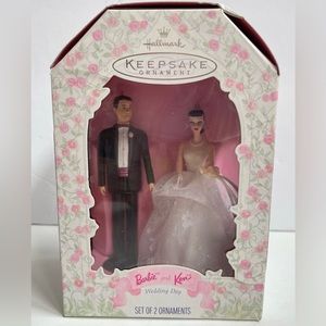 1997 Keepsake Barbie & Ken Wedding Day Christmas Ornament